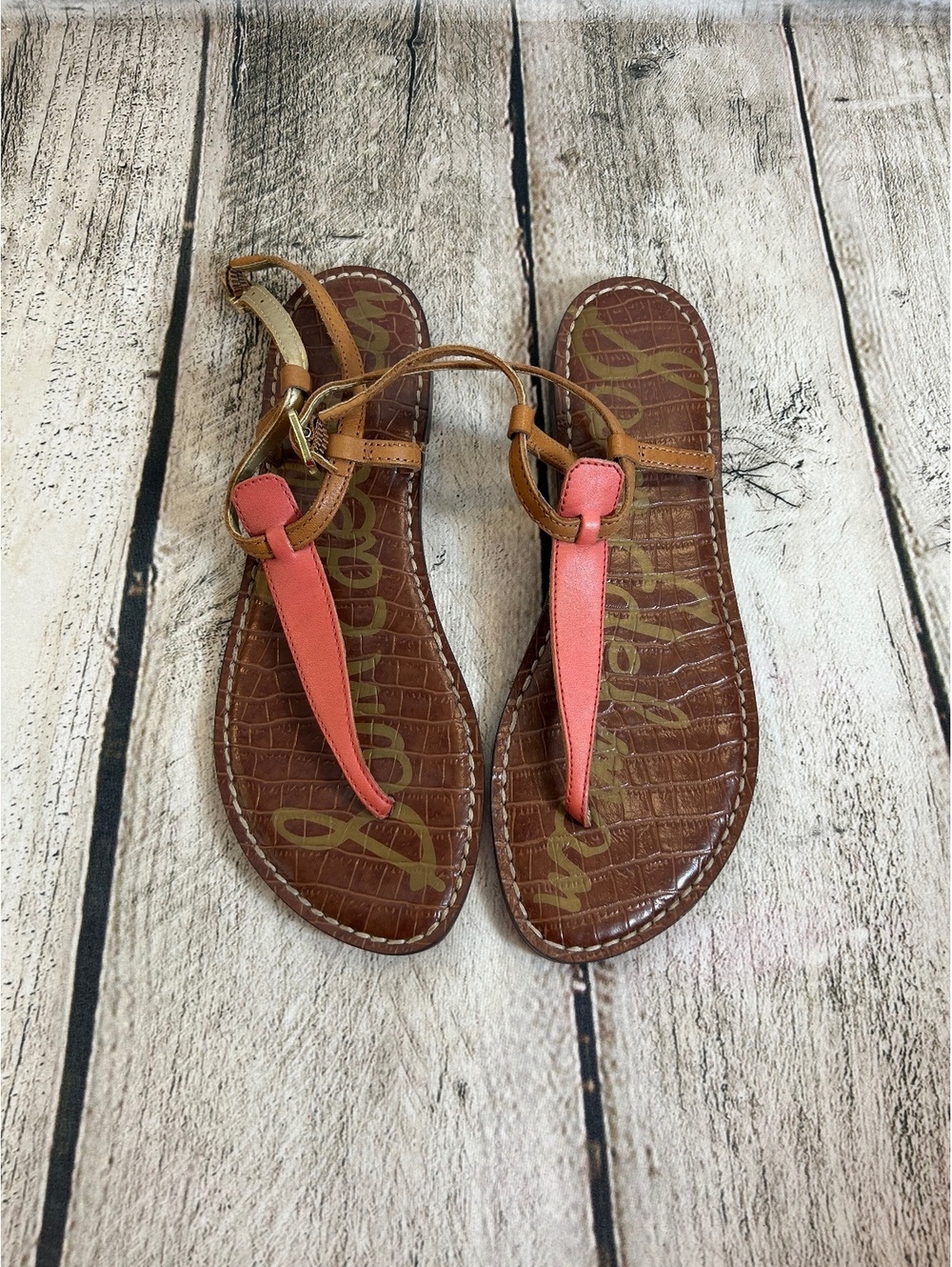 SAM EDELMAN Women’s Gigi Flat Sandals / Size: 7.5 - Picture 2 of 9